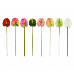 Selyemvirág flamingóvirág 61cm piros