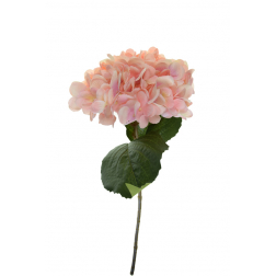 Selyemvirág hortenzia 45cm világos rózsaszín