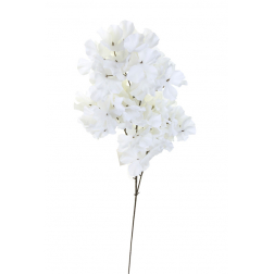 Selyemvirág hortenzia csokor 83cm fehér