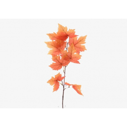 Selyemvirág juharfa levél 80cm narancs
