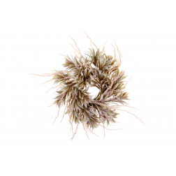 Selyemvirág koszorú D31 bézs