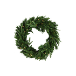 Selyemvirág koszorú D60 LEDes zöld