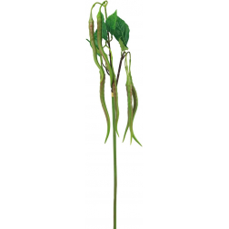 Selyemvirág leveles ág 83cm zöld