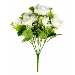 Selyemvirág liliom csokor 30cm fehér