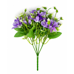 Selyemvirág liliom csokor 30cm lila
