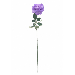 Selyemvirág rózsa szál lila