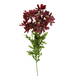 Selyemvirág krizantém 53cm piros