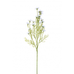 Selyemvirág százszorszép 74cm fehér