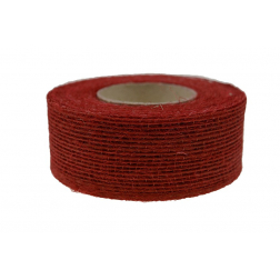 Szalag juta 4cm 10y piros
