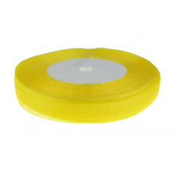Szalag organza 1,3cm*50y sárga