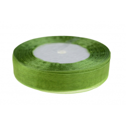Szalag organza 2cm*50y oliva zöld