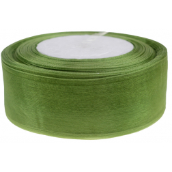 Szalag organza 3,8cm*50y zöld