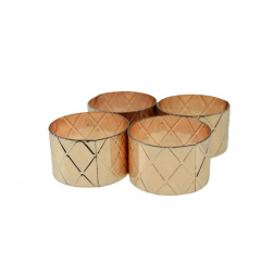Szalvétagyűrű fém D4,2 s/4 vörös arany