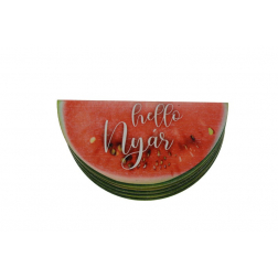 Tábla fa HELLO NYAR FÉL DINNYE 3,5*7 cm LV
