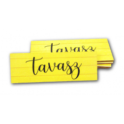 TÁBLA fa NYÚJTOTT KÉPKERET 3,5*10 TAVASZ SÁRGA LV