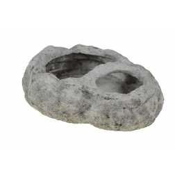 Tál kő kavics forma 26,5*20,5*7cm tört fehér