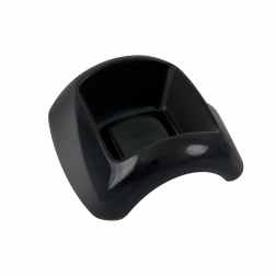 Tál plasztik 14/10*14/10*H6cm lekerekített fekete