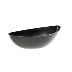 Tál plasztik 30cm csónak forma fekete