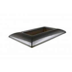 Tál plasztik Cordoba 28/18,5*17,5/8*H6cm antracit