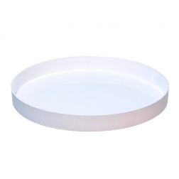 Tál plasztik kerek D27cm fényes fehér