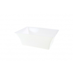 Tál plasztik szögl. 19cm fehér