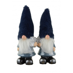 Figura télapó kerámia 9*7.5*22cm kék