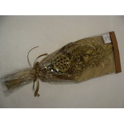 Termés csokor csomag glitteres arany