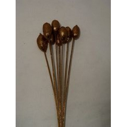 Termés mag 45cm s/8 glitteres barna