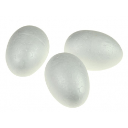 Tojás hungarocell 7cm s/15 festhető! fehér