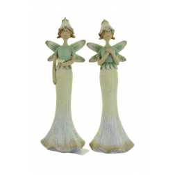 Figura tündér poly 5*4*15cm 2féle zöld