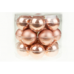 Üveggömb 6cm s/18 rose mix
