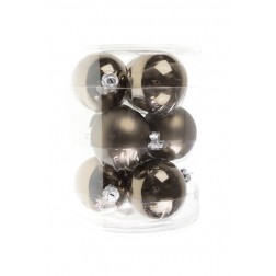 Üveggömb 8cm s/9 barna mix