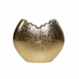 Váza fém 15*3*13cm arany