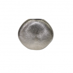 Váza fém 30*9*27cm ezüst
