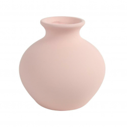 Váza kerámia öblös 15,5cm Frances rózsaszín