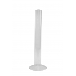 Üveg váza egyszálas 3*8*25cm átlátszó