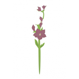 Virág fa lézervágott 38cm rózsaszín