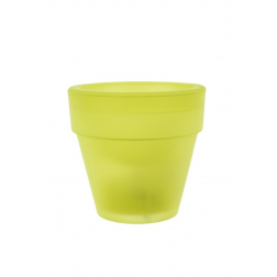 Kaspó műanyag LED-es 7cm sárga