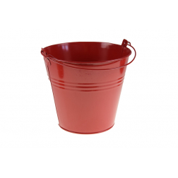 Vödör fém D13 H12 piros