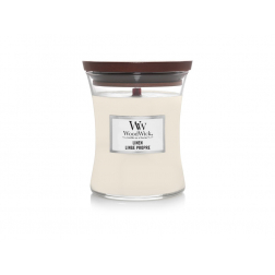 WoodWick illatgyertya közepes üveges 275g Linen
