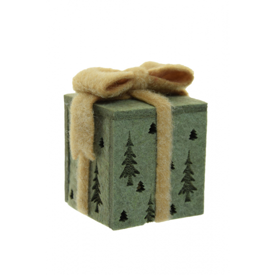 Ajándék filc 6*8cm zöld