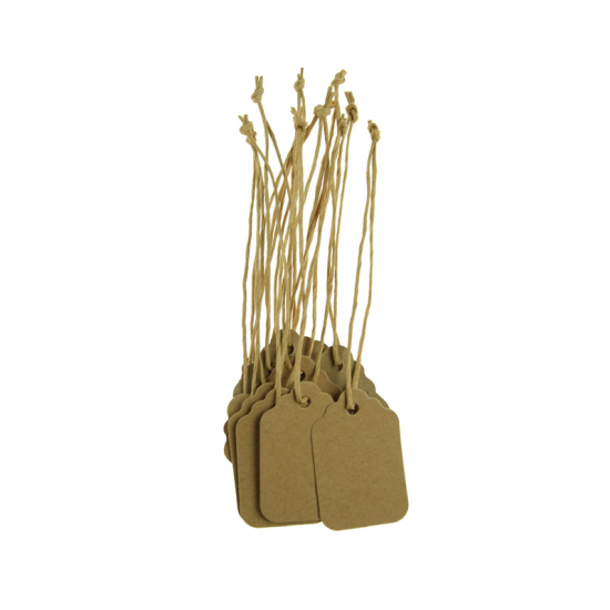Ajándékkísérő címke papír 3.2*5cm s/24 natúr