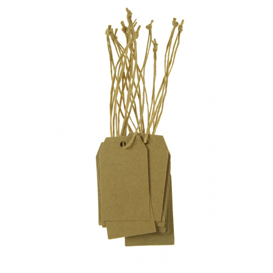 Ajándékkísérő címke papír 3.5*6cm s/24 natúr