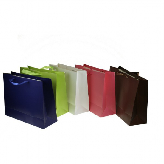 Ajándéktasak papír 26*32*10cm több szín