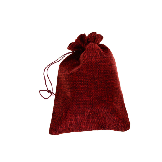 Ajándéktasak textil 15*20cm bordó