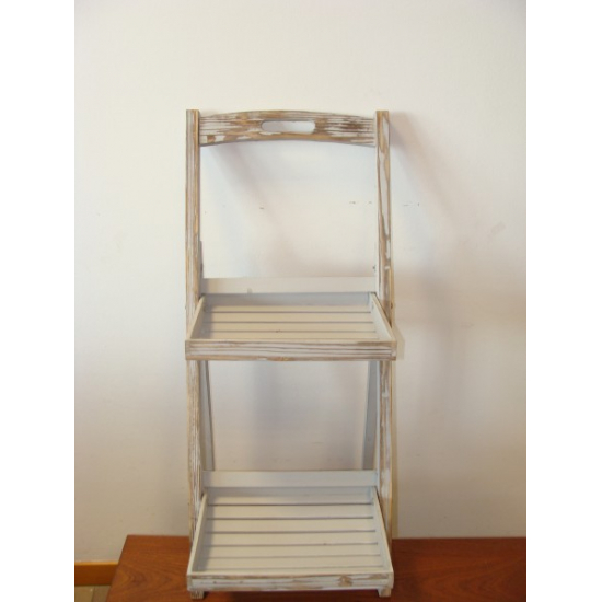 Állvány fa 38,5*9,5*H95cm szürke