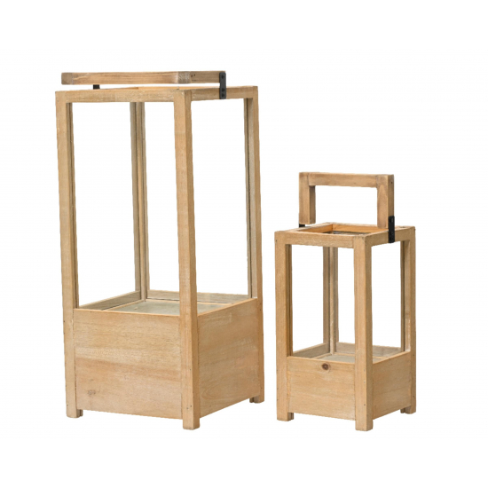 Állvány fa D19 H42cm s/2 natúr