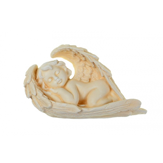 Figura Angyal gipsz B1 6cm krém