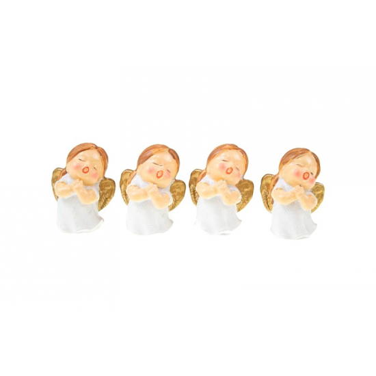 Figura angyal poly 3cm s/4 fehér