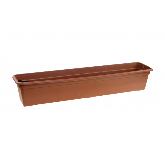 Balkonláda öntözős műanyag 80cm terracotta